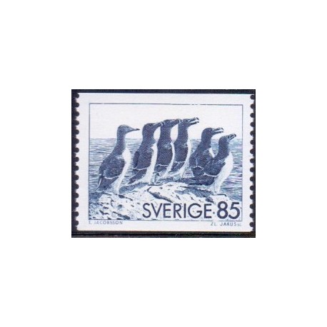 Sverige. 1976. Alkefugle, 85 Øre. AFA nr. 946 **  postfrisk stemplet FDC st,