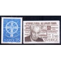 Sverige. 1976. Sømandskirken og Torgny Segerstedt. 85 Øre-1,90 kr. AFA nr. 953-54 **    postfrisk stemplet FDC st,