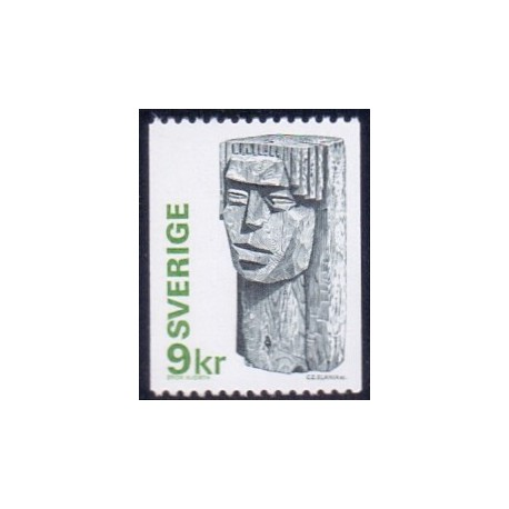 Sverige. 1976. Træskulptur 9 kr. AFA nr. 964 **   postfrisk stemplet FDC st,