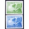 Sverige. 1976. Nobelpristagere 1,00-1,30 kr. AFA nr. 972-73 **    postfrisk stemplet FDC st,