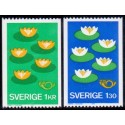 Sverige. 1977. Fællesnordisk udgave. 1,00-1,30 kr. AFA nr. 978-79 **   postfrisk stemplet FDC st,