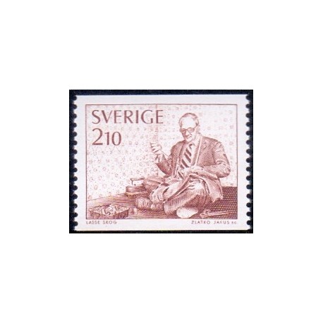 Sverige. 1977. Skræder. 2,10 kr. AFA nr. 980 **  postfrisk stemplet FDC st,