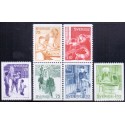Sverige. 1977. Julefrimærker komplet. AFA nr. 1010-1015Cn ** (2 par+2)     postfrisk stemplet FDC st,