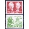 Sverige. 1977. Nobelpristagere 1919 1,10-1,40 kr. AFA nr. 1016-17 **    postfrisk stemplet FDC st,