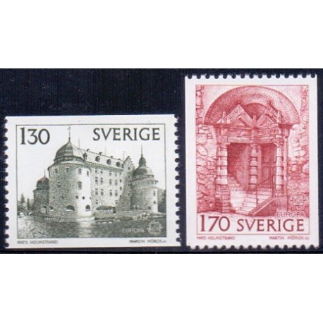 Sverige. 1978. Europamærker / CEPT, 1,30-1,70 kr. AFA nr. 1021-22 **   postfrisk stemplet FDC st,