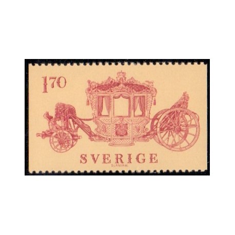 Sverige. 1978. Kroningskarat 1,70 kr. AFA nr. 1044 **   postfrisk stemplet FDC st,