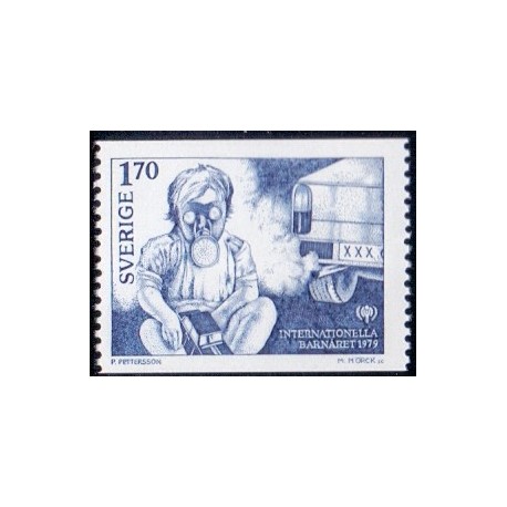 Sverige. 1979. International børneår. 1,70 kr. AFA nr. 1061 **     postfrisk stemplet FDC st,