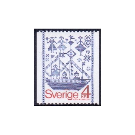 Sverige. 1979. Vægtæppe 4,00 kr. AFA nr. 1062 **    postfrisk stemplet FDC st,