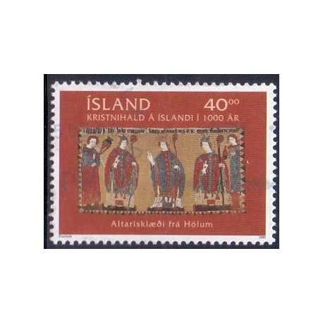 Island. 2000. 1000 året for kristendommens indførelse. AFA nr. 926 ** postfrisk st. stemplet FDC