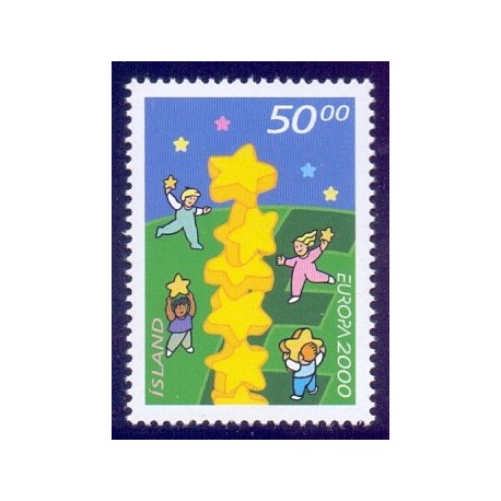 Island. 2000. Europamærke / CEPT. AFA nr. 938 **     postfrisk st. stemplet FDC