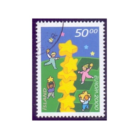 Island. 2000. Europamærke / CEPT. AFA nr. 938 **     postfrisk st. stemplet FDC