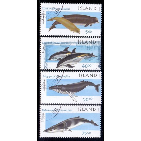 Island. 2000. Havpattedyr. AFA nr. 939-42 **     postfrisk st. stemplet FDC