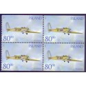 Island. 2001. Gamle fly i sammentryk. AFA nr. 964Cn-965Dnh ** (4-blokke)      postfrisk st. stemplet FDC