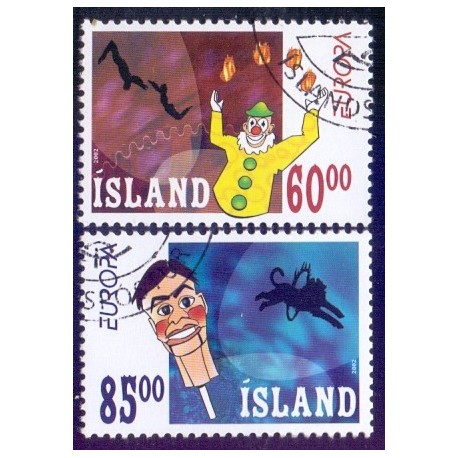 Island. 2002. Europamærker / CEPT. AFA nr. 994-95 **  postfrisk st. stemplet FDC