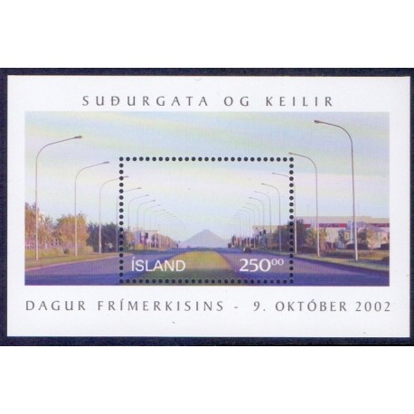 Island. 2002. Frimærkets dag i miniark. AFA nr. 1004 **  postfrisk st. stemplet FDC