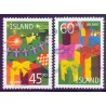 Island. 2002. Julefrimærker, AFA nr. 1009-10 **  postfrisk st. stemplet FDC