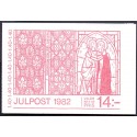 Sverige. 1982. Julefrimærker, AFA nr. 1210-14 postfrisk parstykker stemplet  hæfte FDC parstykkke