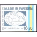 Sverige. 1984. Patentvæsen i 100 år, AFA nr. 1270-75 postfrisk Stemplet hæfte FDC parstykkke SWEDEN