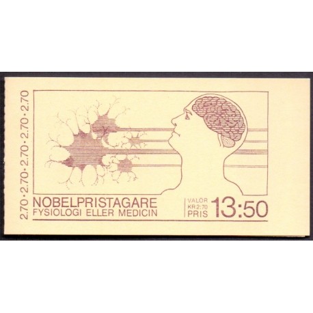 Sverige. 1984. Nobelpristager, AFA nr. 1295-99 postfrisk Stemplet hæfte FDC parstykkke SWEDEN **/o