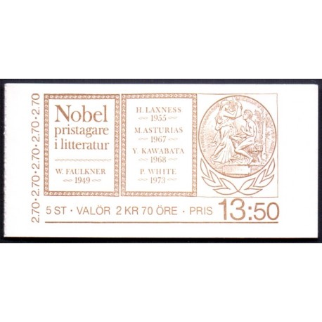Sverige. 1985. Nobelpristager. AFA nr. 1348-52 postfrisk Stemplet hæfte FDC parstykkke SWEDEN **/o