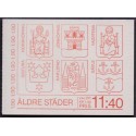 Sverige. 1984. Gamle Byer, AFA nr. 1282-87 postfrisk Stemplet hæfte FDC parstykkke SWEDEN **/o