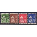 Norge. 1928. Henrik Ibsen. 10-30 øre. AFA nr. 135-38 st. (4) ** st. stemplet postfrisk