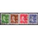 Norge. 1934. Ludvig Holbergs fødsel.  10-30 Øre. AFA nr. 167-70 st.** st. stemplet postfrisk