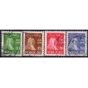 Norge. 1934. Ludvig Holbergs fødsel.  10-30 Øre. AFA nr. 167-70 st.** st. stemplet postfrisk