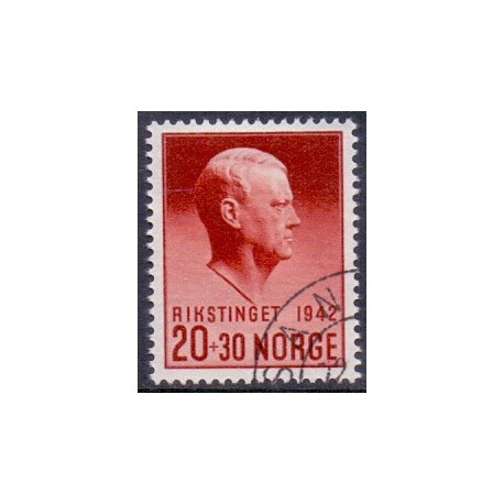 Norge. 1942, Quisling. Rikstinget.  AFA nr. 285 **  st. stemplet postfrisk
