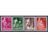 Norge. 1944, Landshjælp II. AFA nr. 305-08 ** st. stemplet postfrisk FDC