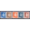 Norge. 1950-51. Posthorn og Haakon VII. AFA nr. 370-80 ** stemplet postfrisk FDC
