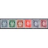 Norge. 1950-51. Posthorn og Haakon VII. AFA nr. 370-80 ** stemplet postfrisk FDC
