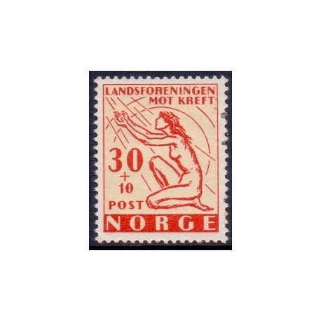 Norge. 1953. Kræftbekæmpelse. AFA nr. 393 ** stemplet postfrisk FDC