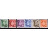 Norge. 1955-56. Farveændringer m.m.. AFA nr. 410-15 ** stemplet postfrisk FDC