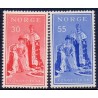 Norge. 1955. Kong Haakon VII 50-års jubilæum. AFA nr. 416-17 ** stemplet postfrisk FDC