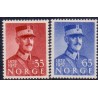 Norge. 1957. Haakon VII 85-års fødselsdag. AFA nr. 430-31 ** stemplet postfrisk FDC