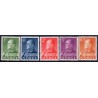 Norge. 1959. Kong Olav V. AFA nr. 437-41 ** stemplet postfrisk FDC
