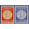 Norge. 1959. Kgl. Selskab for Norges vel. AFA nr. 443-44 ** stemplet postfrisk FDC