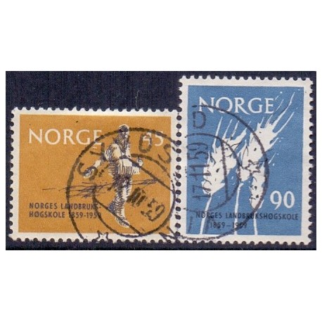 Norge. 1959. Landbrugshøjskolen. AFA nr. 451-52 ** stemplet postfrisk FDC