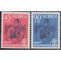 Norge. 1960, Verdensflygtningeåret. AFA nr. 457-58 ** stemplet postfrisk FDC