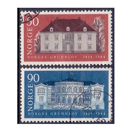 Norge. 1964. Norges grundlov. AFA nr. 530-31  **  stemplet postfrisk FDC