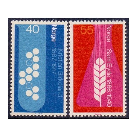 Norge. 1966. Mindeudgaver. AFA nr. 562-63 **  stemplet postfrisk FDC