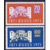 Norge. 1971. Stortinget. AFA nr. 634-35 ** stemplet postfrisk FDC