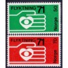 Norge. 1971. Flygtning 71. AFA nr. 636-37 ** stemplet postfrisk FDC