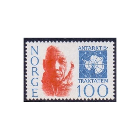 Norge. 1971. Antarktistraktaten. AFA nr. 642 ** stemplet postfrisk FDC
