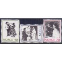 Norge. 1971. Norske Eventyr I. AFA nr. 643-45 ** stemplet postfrisk FDC