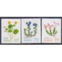 Norge. 1973. Højfjeldsblomster. AFA nr. 685-87 ** stemplet postfrisk FDC