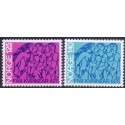 Norge. 1975. FNs kvindeår. AFA nr. 712-13 ** stemplet postfrisk FDC