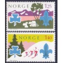 Norge. 1975. Spejerbevægelsen. AFA nr. 719-20 ** stemplet postfrisk FDC