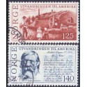 Norge. 1975. Udvandringen til Amerika. AFA nr. 721-22 ** stemplet postfrisk FDC
